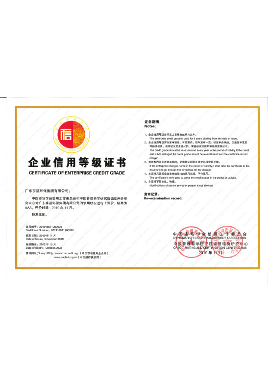 企业信用等级证书（广东九球直播集团有限公司）